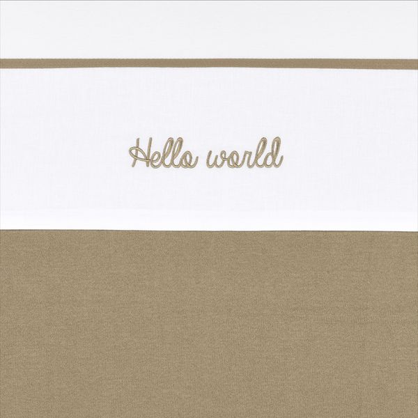 Meyco Hello World Babylaken - 75 x 100 cm - Taupe