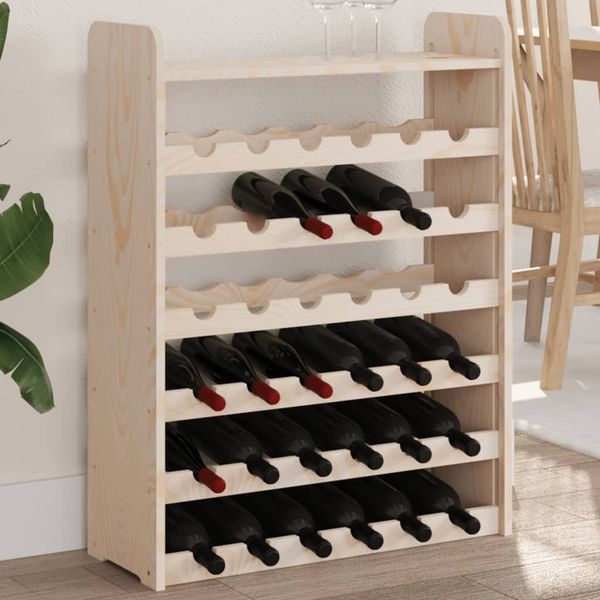 vidaXL Weinregal mit Oberplatte 67,5x25x87 cm Massivholz Kiefer 4007560