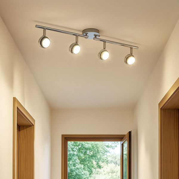 LED Deckenlampe mit beweglichen Spots, Länge 65 cm
