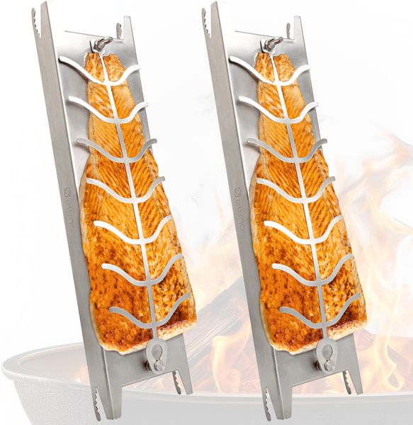 eluno Flammlachshalter für 3 Stufen aus Edelstahl, ca. 16 x 60 x 4 cm (B/H/T)