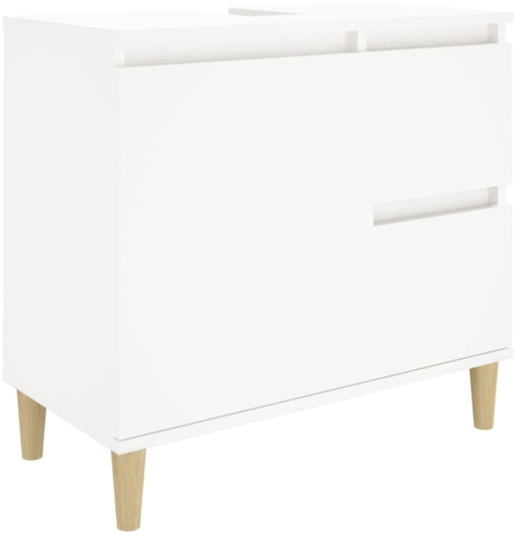 vidaXL Badschrank Weiß 65x33x60 cm Holzwerkstoff 819820