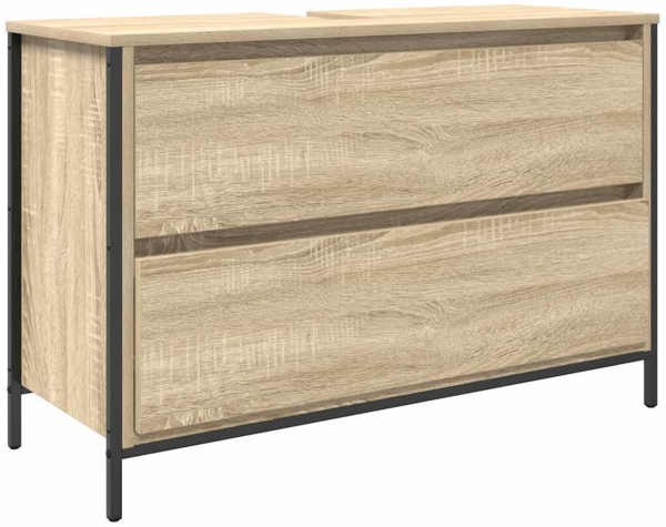 vidaXL Waschbeckenunterschrank mit Schubladen Sonoma-Eiche 861878
