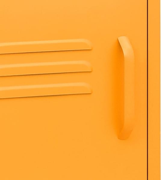 vidaXL Nachttisch Senfgelb 35x35x51 cm Stahl 336218 Bild 5