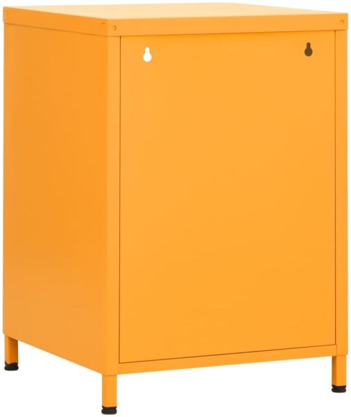 vidaXL Nachttisch Senfgelb 35x35x51 cm Stahl 336218 Bild 7