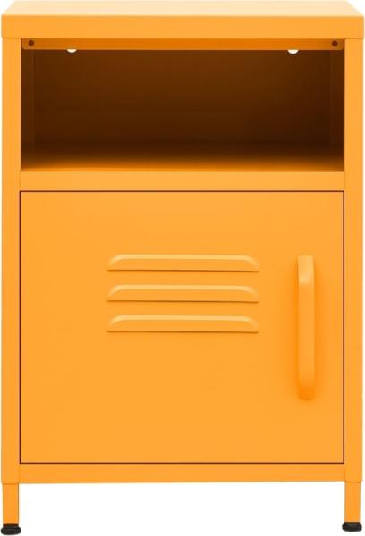 vidaXL Nachttisch Senfgelb 35x35x51 cm Stahl 336218 Bild 8