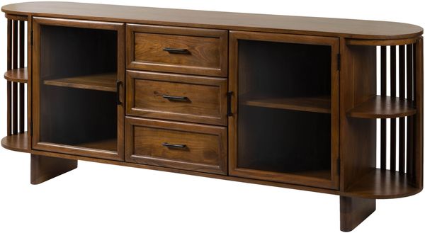 Sideboard Akazie 200x40x80 natur lackiert MADRID #56