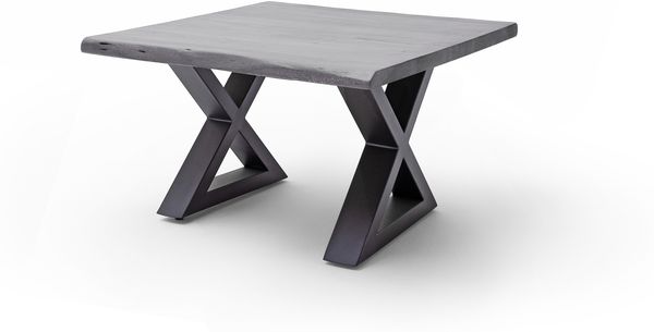 Couchtisch >CARTAGENA< in Akazie grau, massiv lackiert - 75x45x75cm (BxHxT)