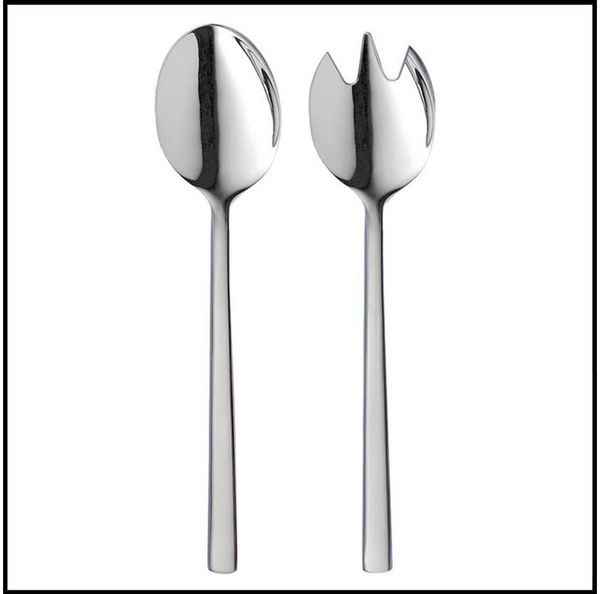 LIVINA HOME Salatbesteck Premium Salatbesteck, Edelstahl 18/10, Set 2-tlg. Gabel & Löffel (2-tlg), Spülmaschinenfest, Valentinstag Angebot!