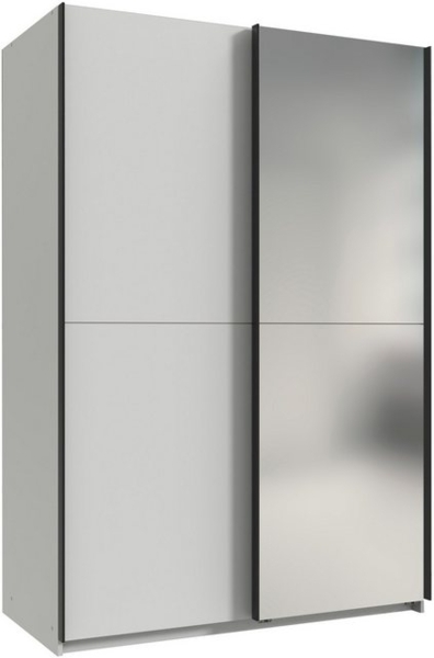 Wimex Kleiderschrank Mugano, B/T/H 135 oder 180/65/198cm, Made in Germany (wähle Deine Ausstattung: Basic oder Premium) 2 Schwebetüren mit oder ohne Spiegel, Metallgriffe Bild 4