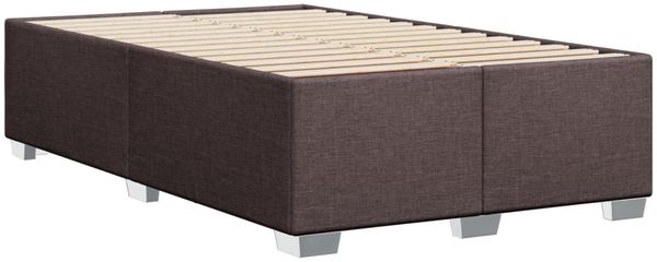 vidaXL Boxspringbett mit Matratze Dunkelbraun 120x200 cm Stoff 3288151 Bild 8
