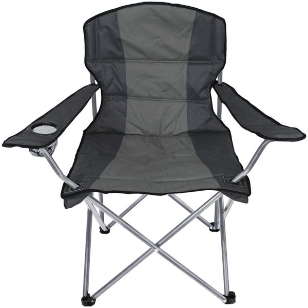 Comfort Campingsessel Gartenstuhl Festivalstuhl Strandstuhl Angelstuhl faltbar grau/anthrazit