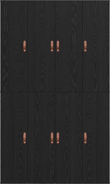 vidaXL Aufbewahrungsbettgestell Schwarz Eichen-Optik 120 x 200 cm 3335366 Bild 9