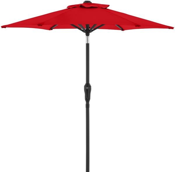 Doppler Sonnenschirm / Mittelstockschirm "LIFE 180 Lift", rot, Ø 180 cm