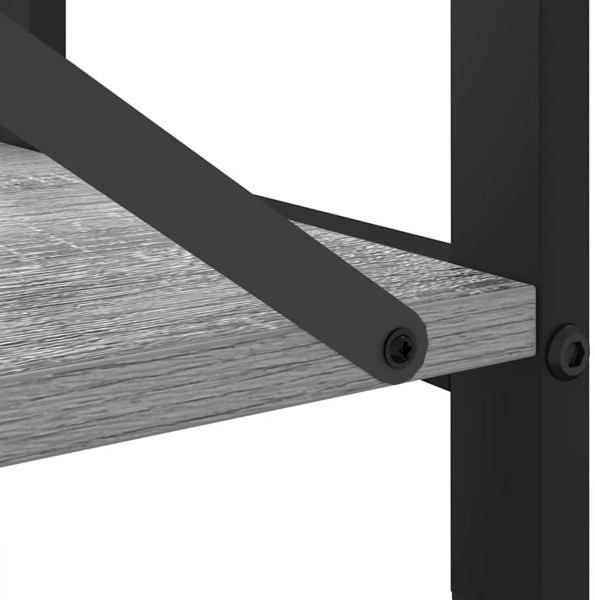 vidaXL Bücherregal Grau Sonoma 80 x 30 x 48,5 cm Holzwerkstoff 868434 Bild 8