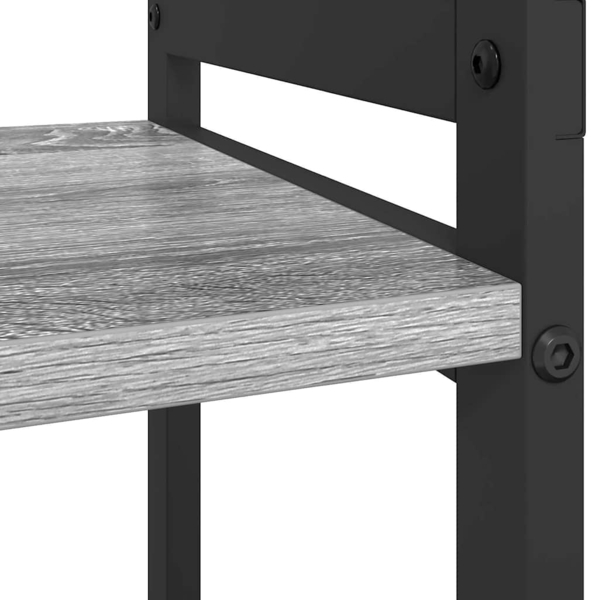 vidaXL Bücherregal Grau Sonoma 80 x 30 x 48,5 cm Holzwerkstoff 868434 Bild 7