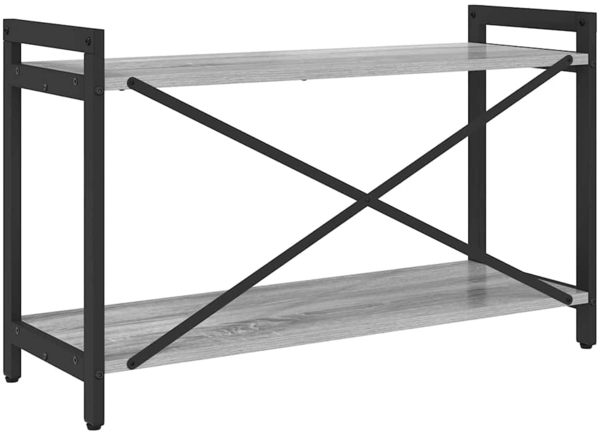 vidaXL Bücherregal Grau Sonoma 80 x 30 x 48,5 cm Holzwerkstoff 868434 Bild 6