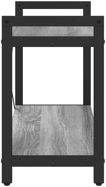 vidaXL Bücherregal Grau Sonoma 80 x 30 x 48,5 cm Holzwerkstoff 868434 Bild 5