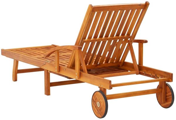 vidaXL Sonnenliegen 2 Stk. mit Auflagen Massivholz Akazie 3077332 Bild 4