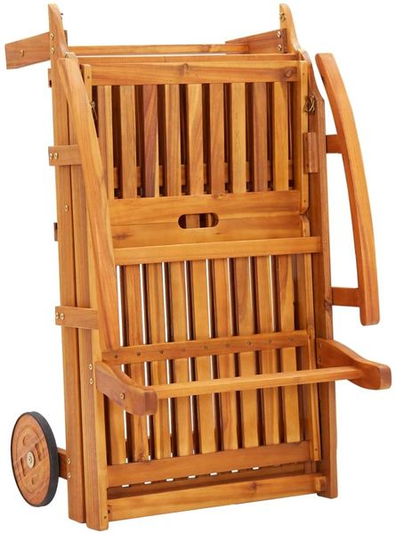 vidaXL Sonnenliegen 2 Stk. mit Auflagen Massivholz Akazie 3077332 Bild 6