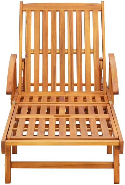 vidaXL Sonnenliegen 2 Stk. mit Auflagen Massivholz Akazie 3077332 Bild 3