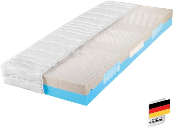 7-Zonen Matratze 2 Dreams Gelschaum, 2 Härtegrade, Made in Germany 80x200 H3