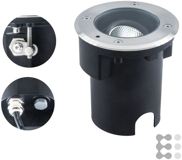 EVN LED-Bodeneinbauleuchte 3000K IP67 alu PC67107002