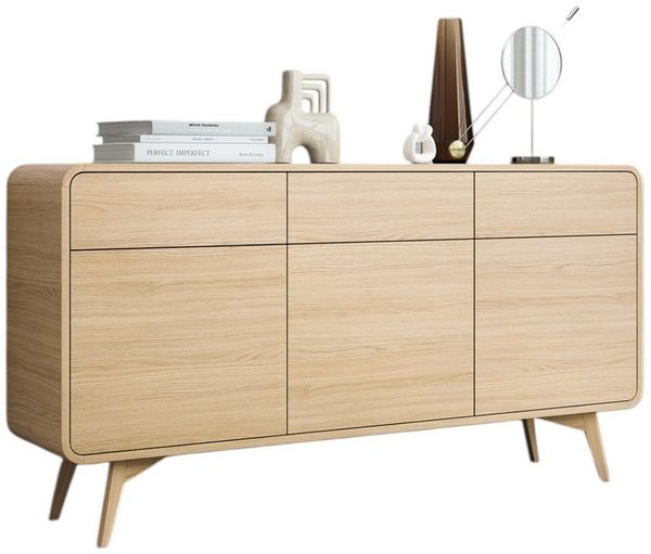 Compleo Kommode im Japandi Stil, Sideboard mit 3 Schubladen GRACIEL