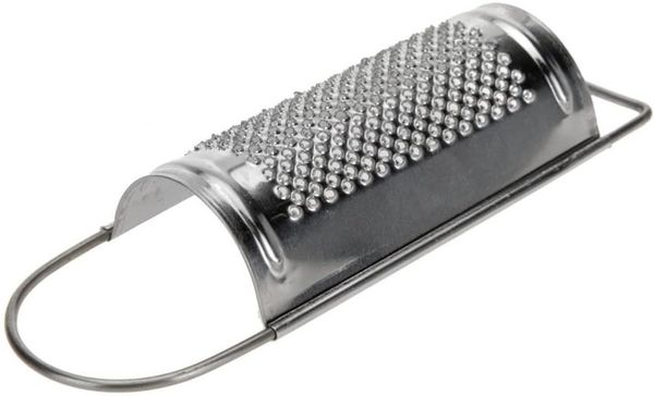 WestCraft Muskatreibe Muskatreibe 13 cm, Edelstahl rostfrei, Gewürz-Reibe für Muskat, Edelstahl, (1-St), Für feines Reiben von Muskat, Hartkäse, Zimt, Gewürzen