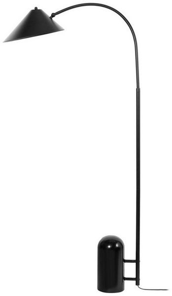 Lucande Stehlampe Alviero, Metall, Schwarz IP20, 1x15 W LED
