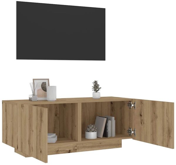vidaXL TV-Regal Artisan-Eiche 100x35x40 cm Holzwerkstoff 856354