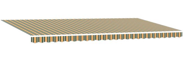 vidaXL Ausziehbare Markise Grün und Gelb 600 x 300 cm 3331691 Bild 4
