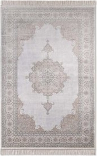 TaraCarpet Teppich Palazzo Royal Vintage Medaillon, rechteckig, Höhe: 6 mm, Vintage Seiden Optik terra Wohnzimmer Schlafzimmer Esszimmer 67x105 Bild 6