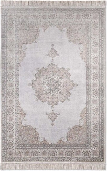 TaraCarpet Teppich Palazzo Royal Vintage Medaillon, rechteckig, Höhe: 6 mm, Vintage Seiden Optik terra Wohnzimmer Schlafzimmer Esszimmer 67x105 Bild 4