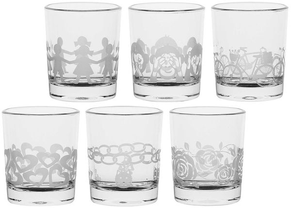 La Porcellana Bianca La Porcellana Bianca Set mit 6 Gläsern 50 ml P401000030