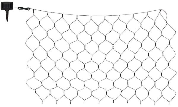 Solar Lichterkette, 100x LED, schwarz, IP44, L 110 cm