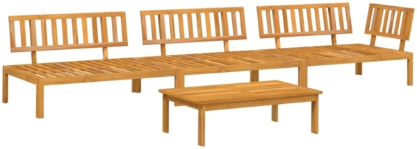 vidaXL 4-tlg. Garten-Sofagarnitur aus Paletten Massivholz Akazie 3209428