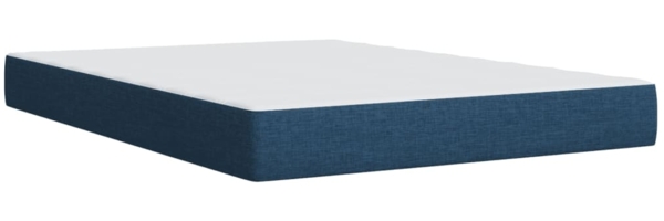 vidaXL Boxspringbett mit Matratze Blau 140x200 cm Stoff 3292810 Bild 8