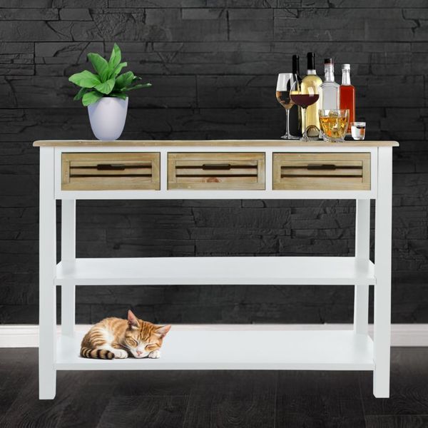 Mediteraner Konsolentisch COUNTRY 115cm im Landhausstil SHABBY-CHIC