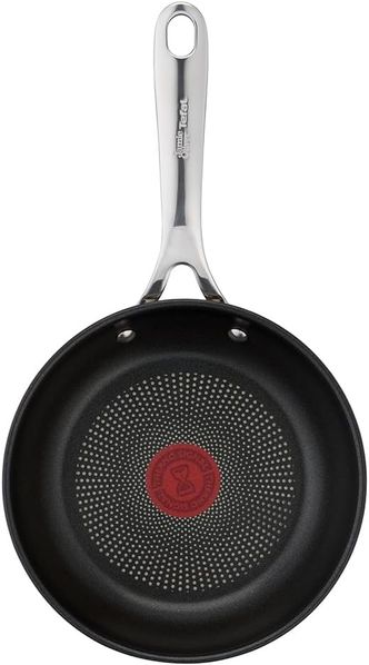 Jamie Oliver by Tefal Cook's Direct On Bratpfanne 28 cm, Antihaft, Induktionstauglich, Backofenfest, Edelstahl, Genieteter Griff, E3040644