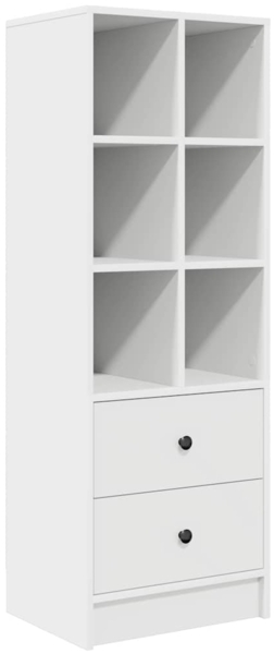 vidaXL Schreibtisch mit Stauraum mit Regal 2 pcs Weiß Holzwerkstoff 3337337 Bild 5