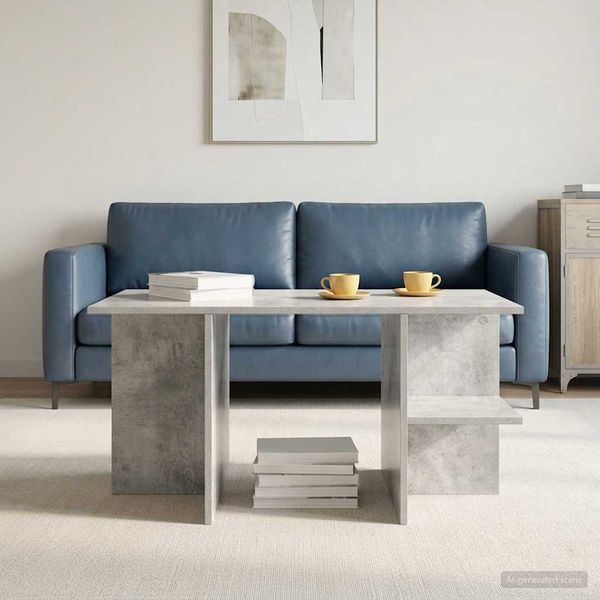 vidaXL Couchtisch Betongrau 87 x 50 x 45 cm Holzwerkstoff 8001058