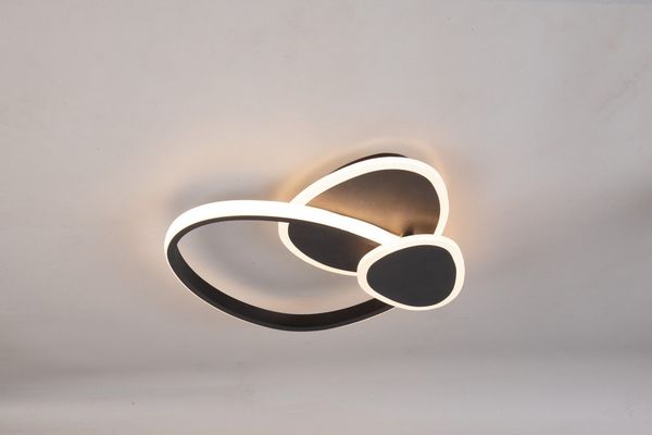 BlingBin LED Deckenleuchte Moderne Deckenlampe LED 32W 3200lm für Schlafzimmer, Küchen Flure, 3-farbig schaltbar, LED fest integriert, Warmweiß, Kaltweiß, Neutralweiß, Mit Nachtlicht Memory-Funktion, für Schlafzimmer, Esszimmer