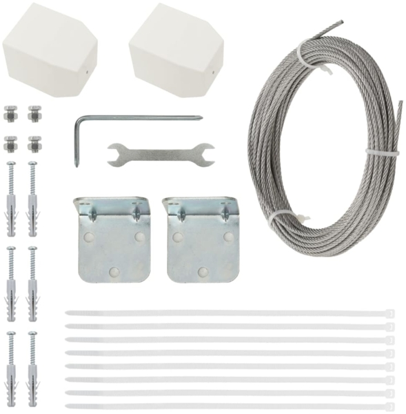 vidaXL Balkon-Sichtschutz Anthrazit und Weiß 140x240 cm Oxford-Gewebe 148576 Bild 4