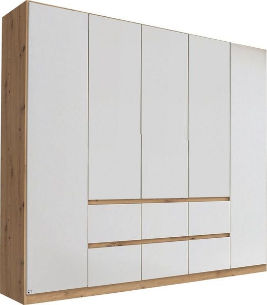 rauch Drehtürenschrank Kleiderschrank Schrank Garderobe Garderobenschrank MAINZ grifflose Front, Außentüren mit Push-to-Open Funktion MADE IN GERMANY