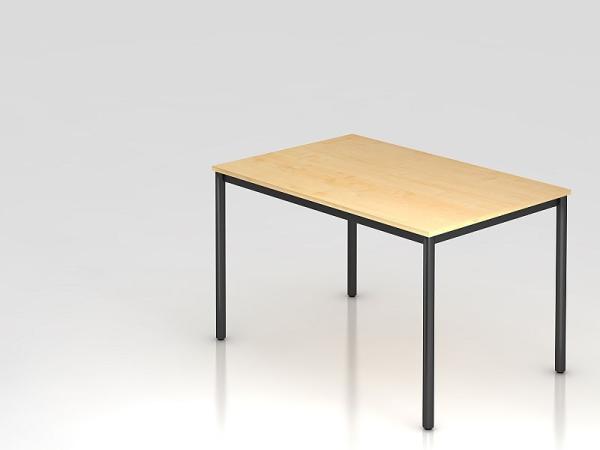 Besprechungstisch DR12 120x80cm 4-Fuß Ahorn Gestellfarbe: Schwarz