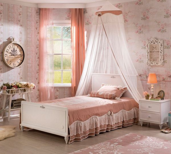 Möbel-Zeit Bett ROMANTICA Jugendbett – Erhältlich in 100x200 / 120x200 cm