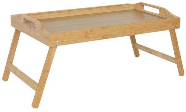 Relaxdays Klappbares Betttablett aus Bambus