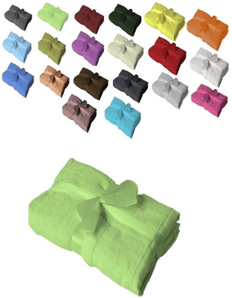 4 x Badvorleger 700 g/m² 50 x 80 cm Apfelgrün