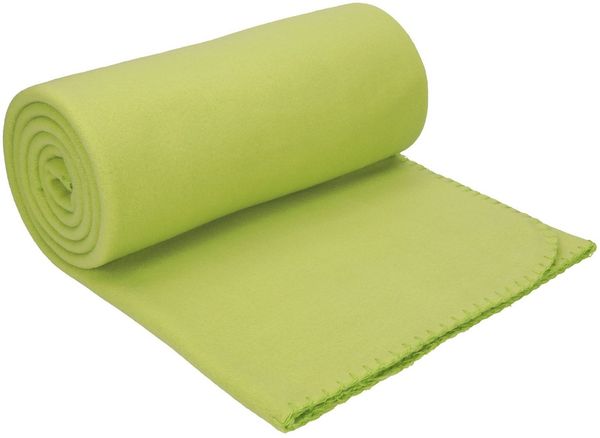 Wohndecke Luxus Fleecedecke Kuscheldecke Größe 130x170 cm Farbe grasgrün, Betz, 180 g/m²