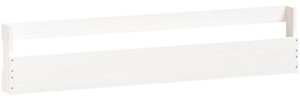 vidaXL Wand-Schuhregale 2 Stk. Weiß 110x9x23 cm Massivholz Kiefer 833276 Bild 4